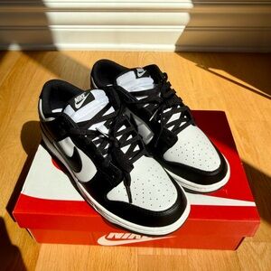 Nike Dunk Retro Black and White Low-Top Sneakers